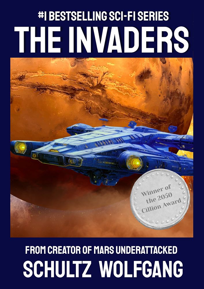 Sci-fi book cover template