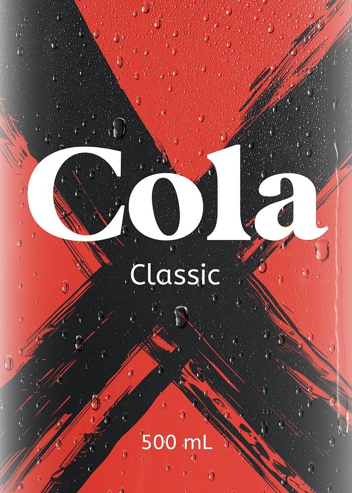 Cola label template
