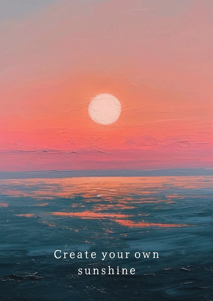 Create your own sunshine poster template