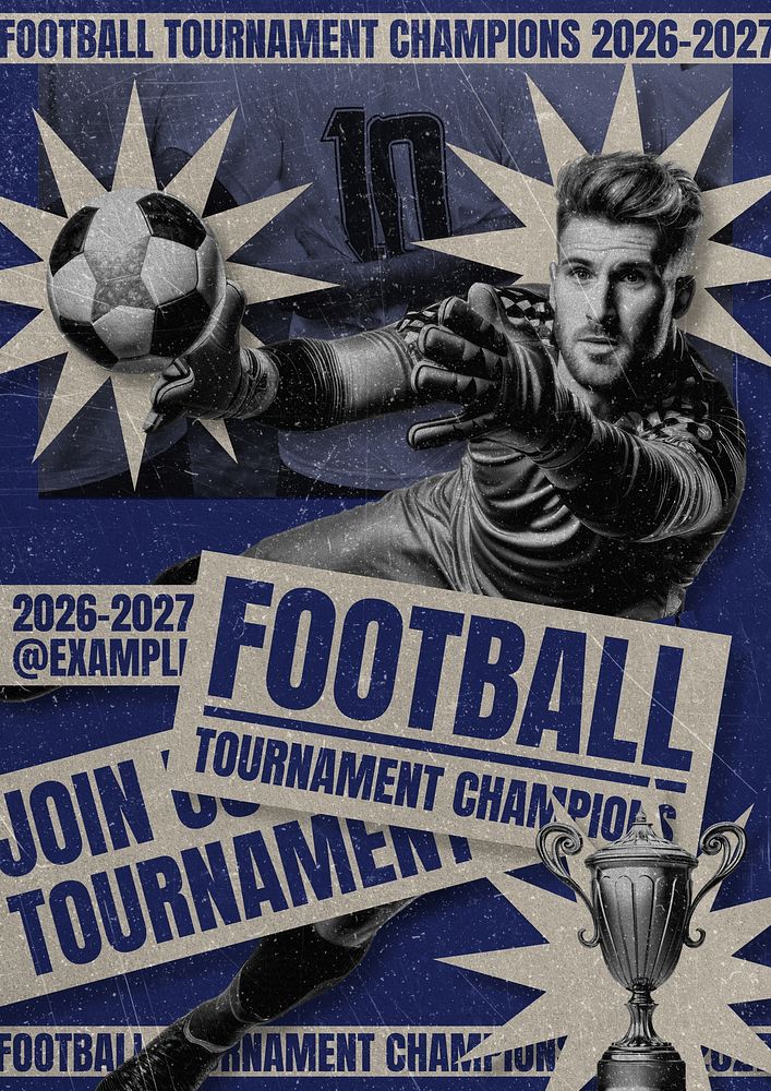 Football tournament  poster template