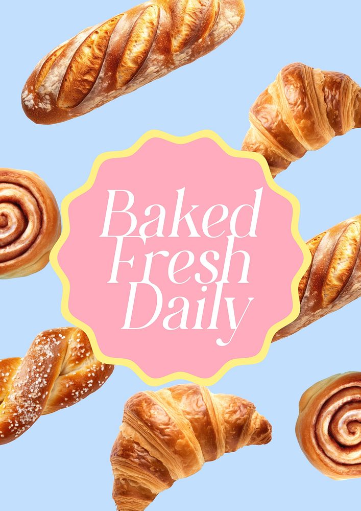 Bakery poster template