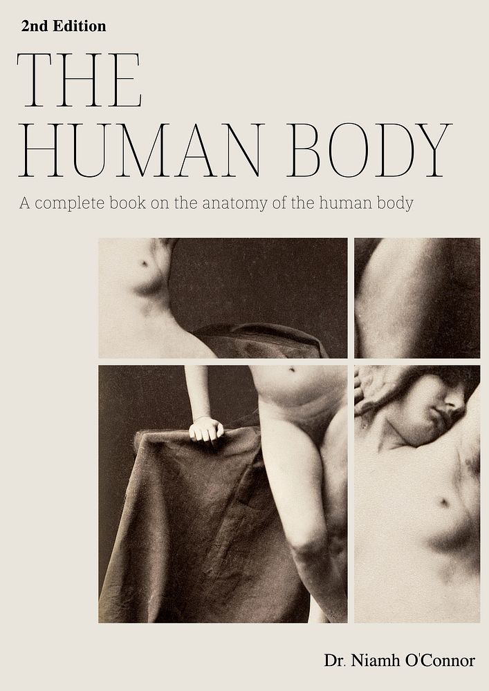 Anatomy book cover template