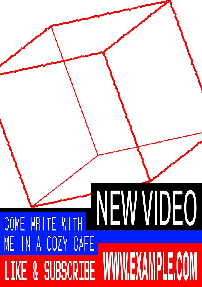 New video poster template