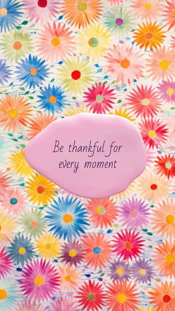 Be thankful mobile wallpaper template