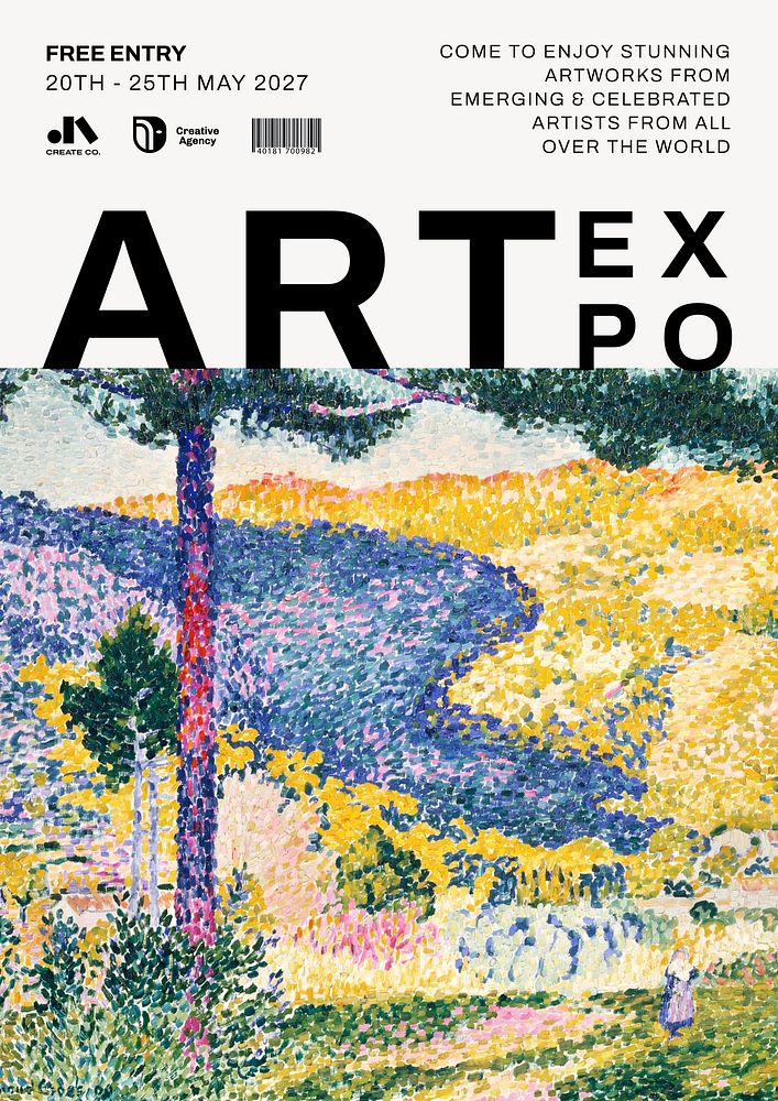 Art expo poster template