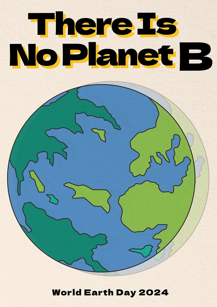 World Earth Day poster template