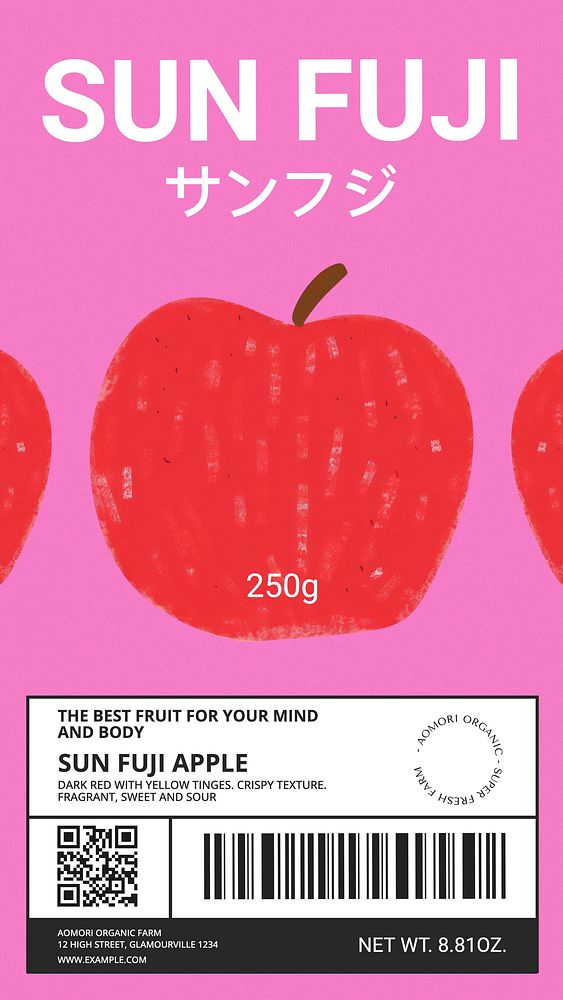 Apple label template