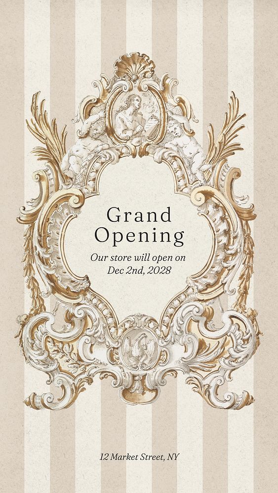 Grand opening Instagram story template