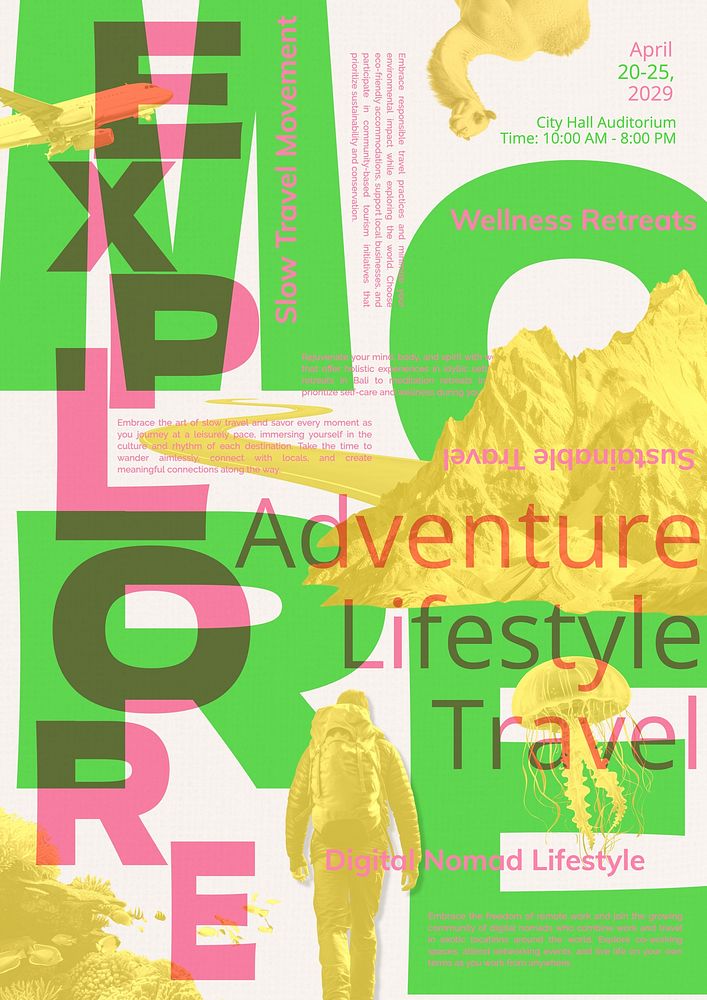 Travel & Lifestyle poster template