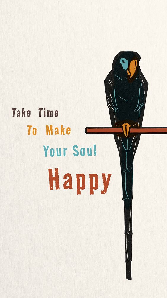 Happy soul quote Instagram story template