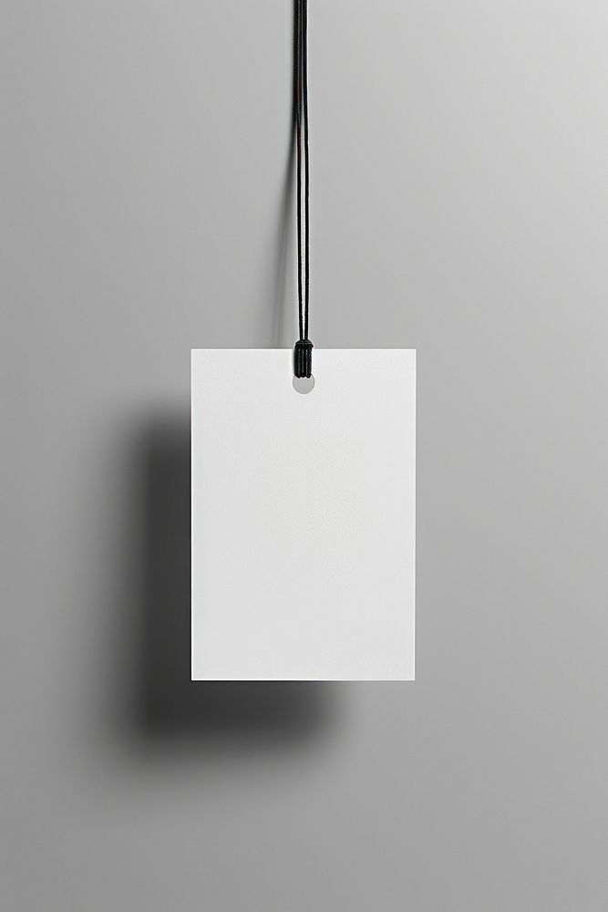 White tag lamp bag.