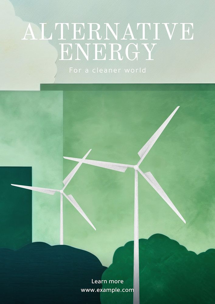 Alternative energy   poster template