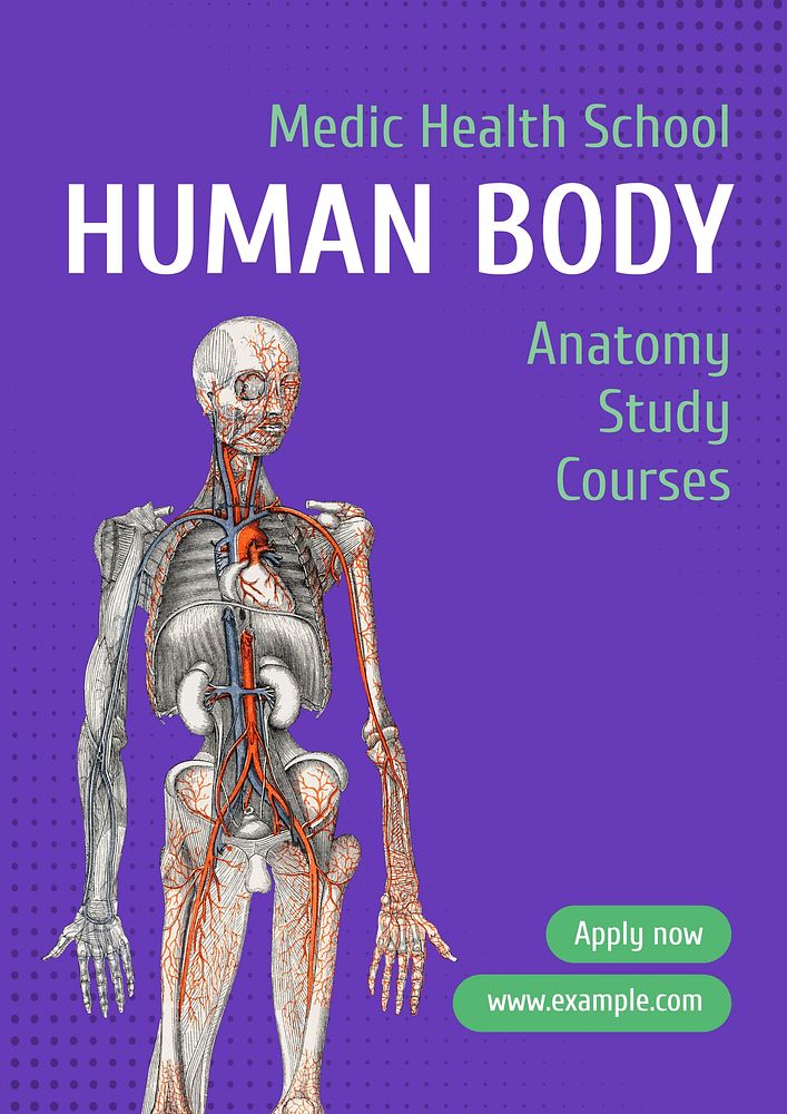Anatomy class poster template
