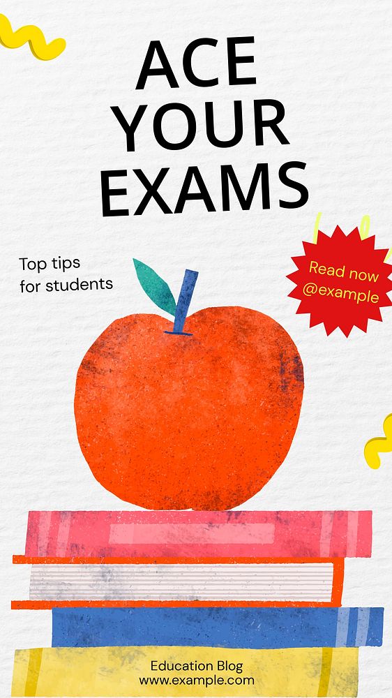 Ace your exams Instagram story template