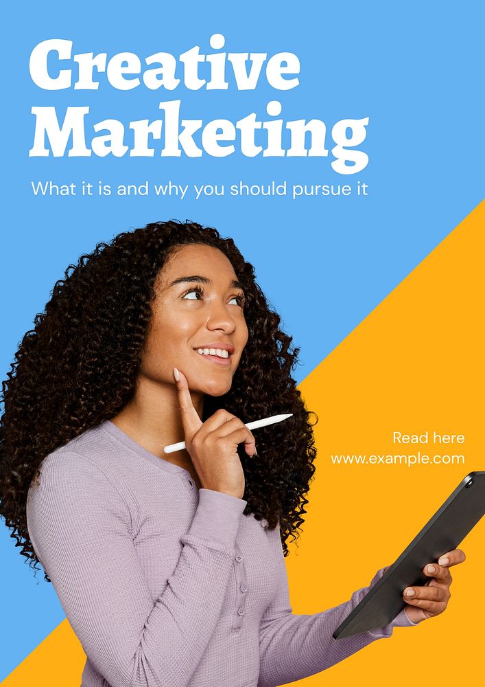 Creative marketing poster template & design