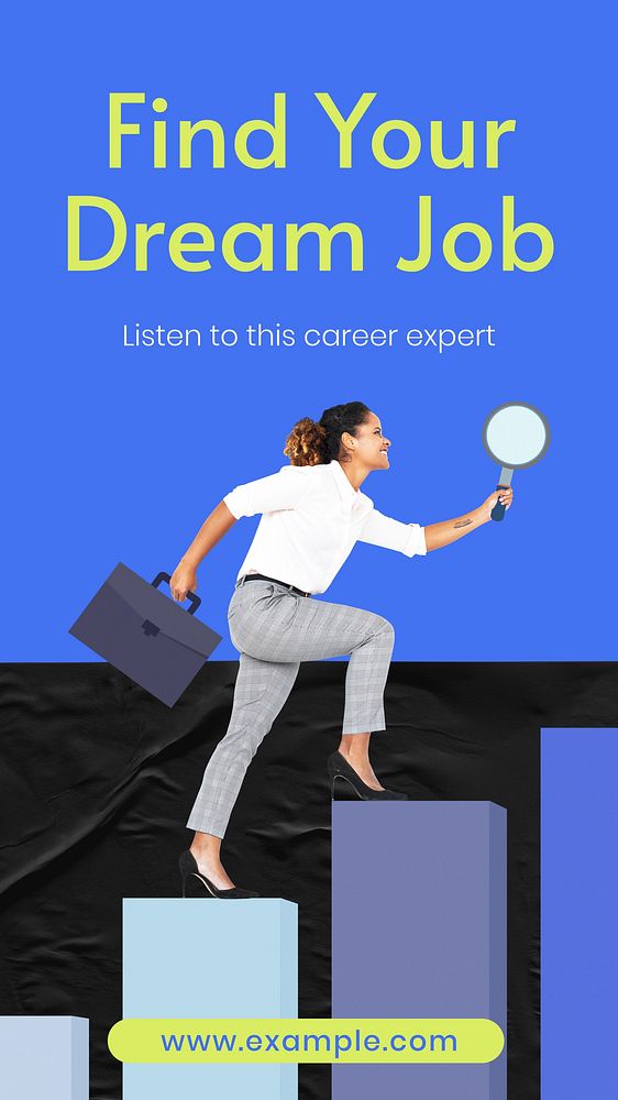 Find your dream job Instagram story template