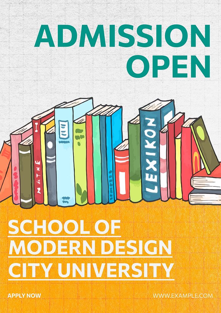 Admission open poster template and design