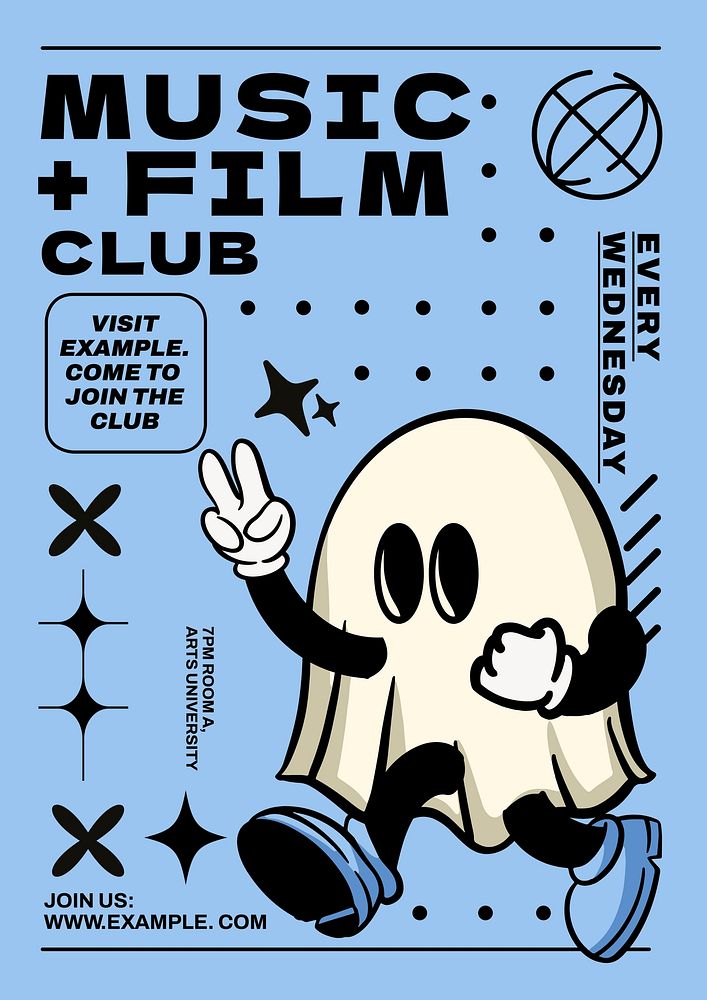Film club template and design