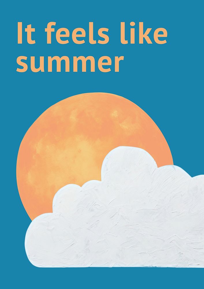 Summer poster template