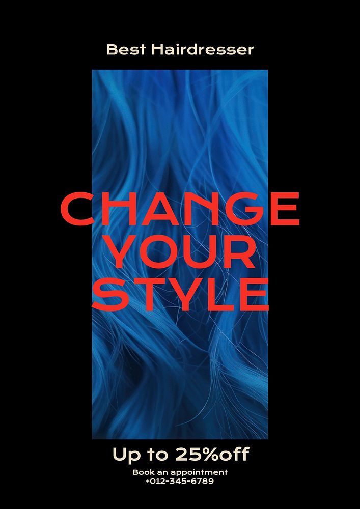 Change your style poster template