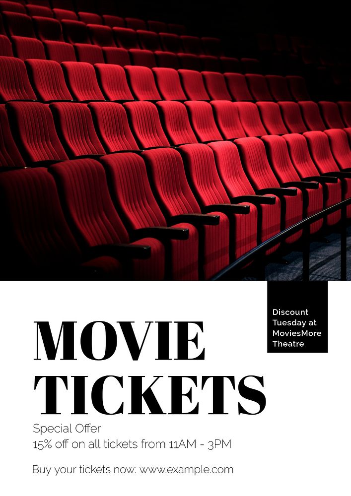 Movies special offer poster template and design