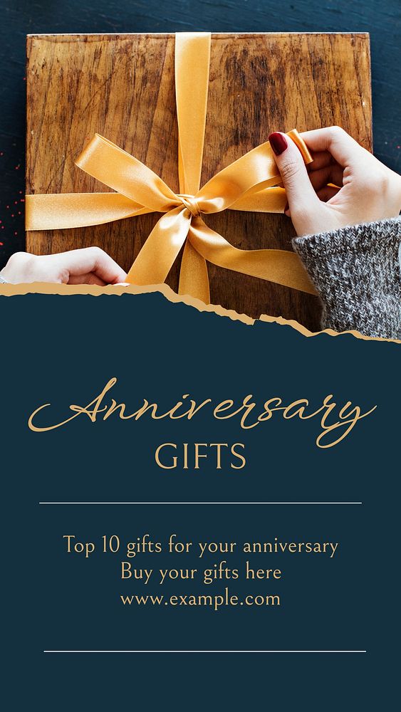 Anniversary gifts Instagram story template