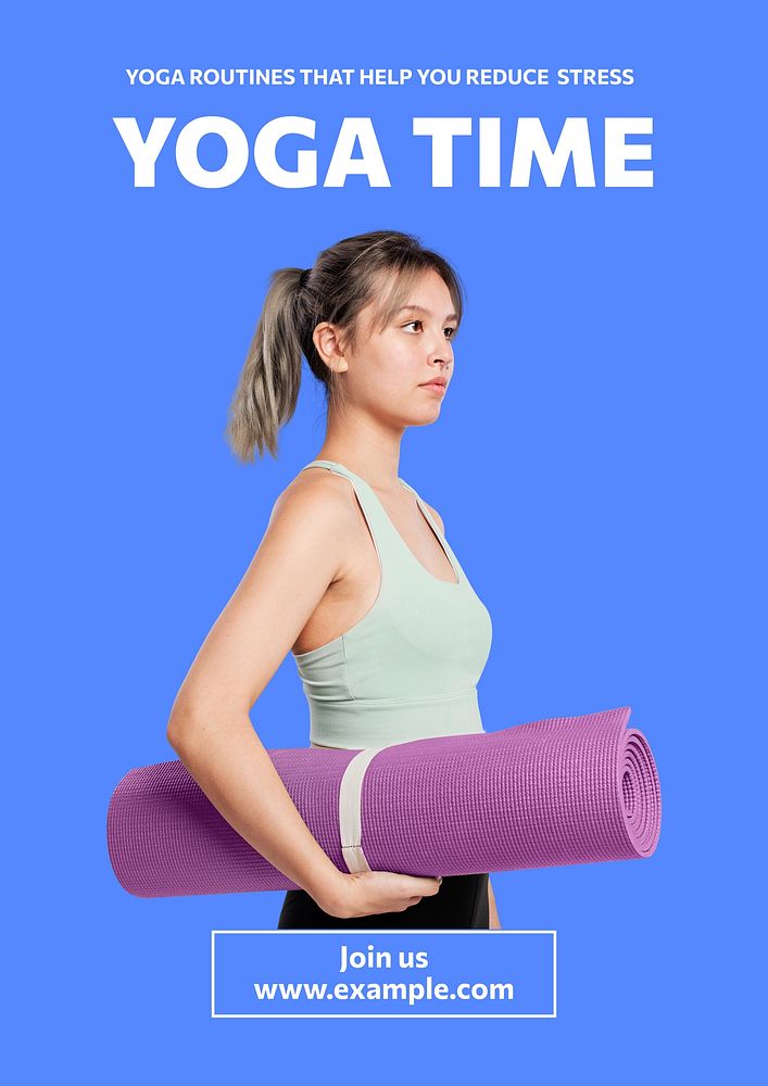 Yoga  poster template and design