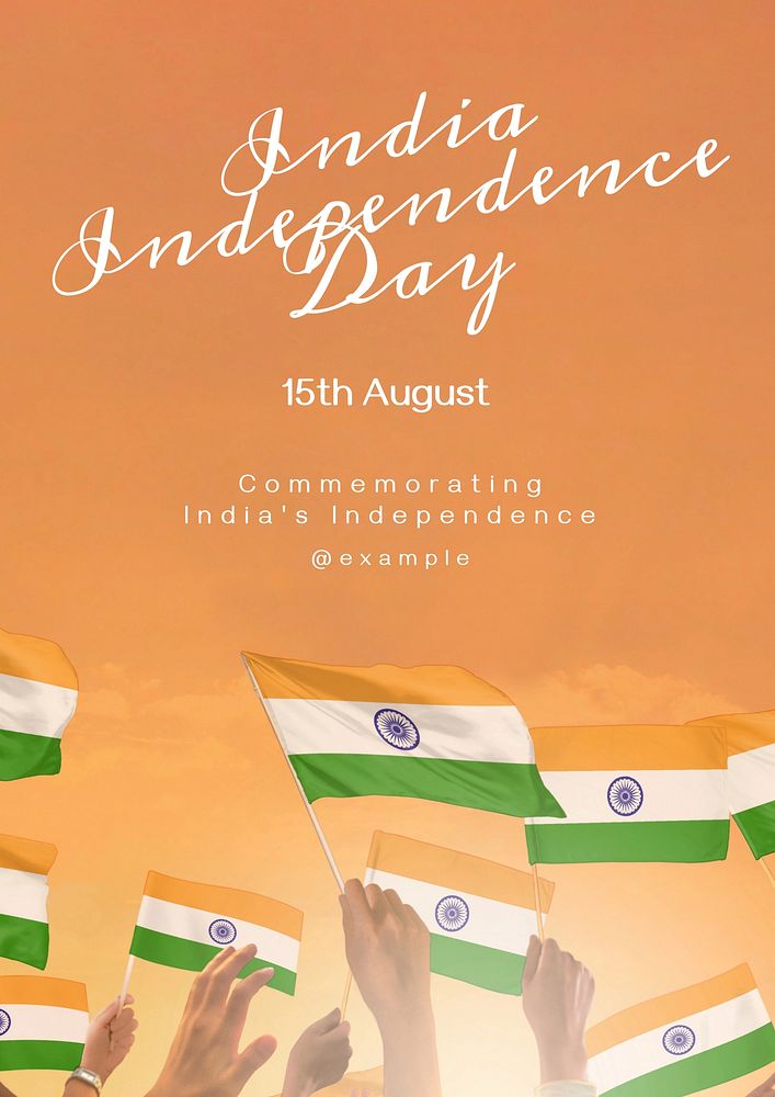 India independence day poster template