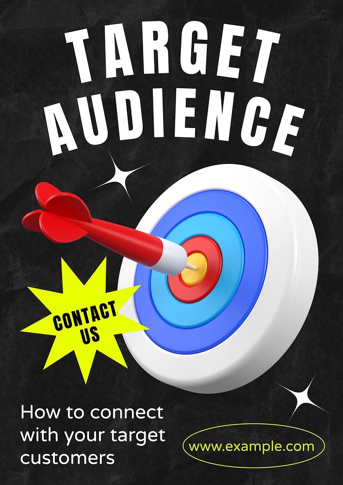 Target audience poster template