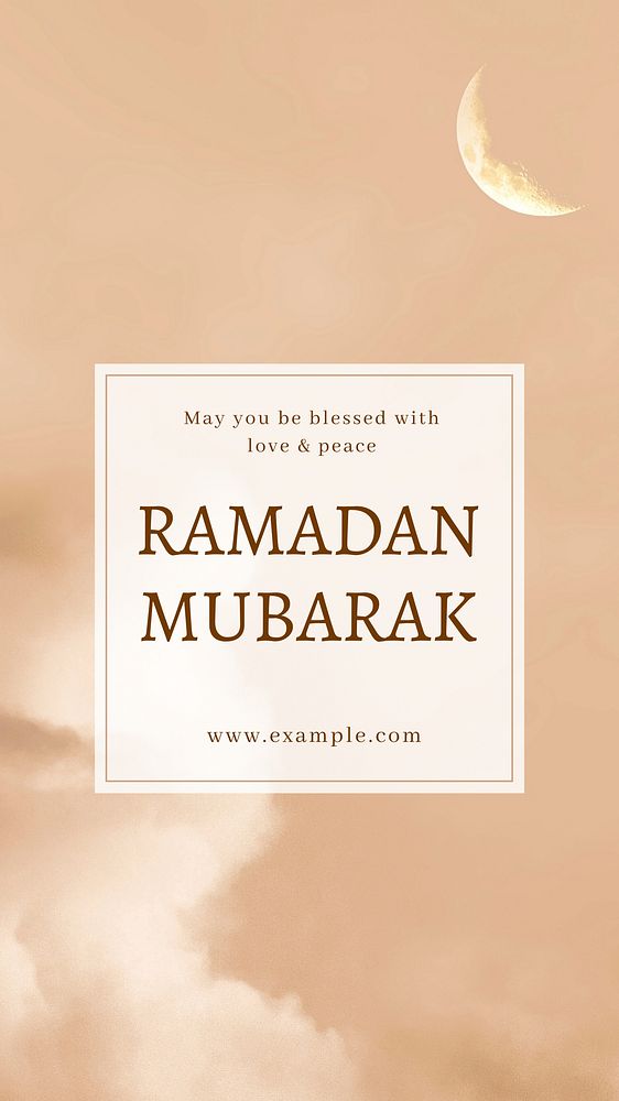 Ramadan mubarak  Instagram story template