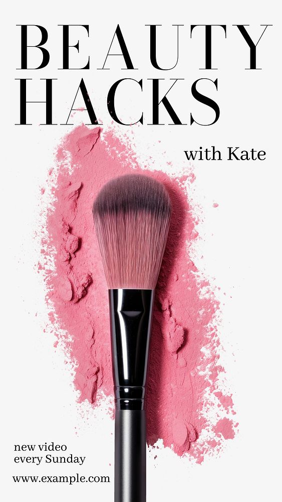Beauty hacks Instagram story template