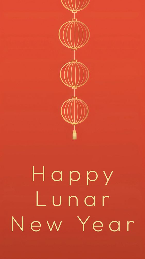 Happy Lunar New Year Instagram post template