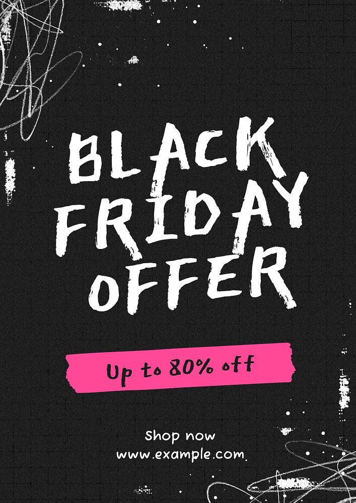 Black Friday offer poster template