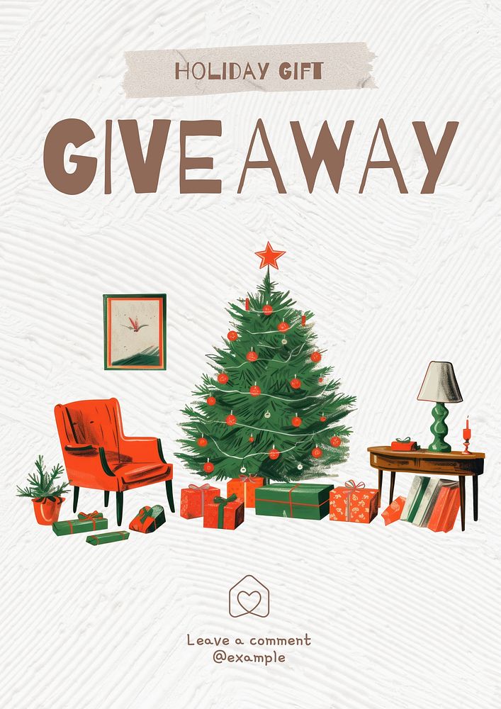 Giveaway poster template