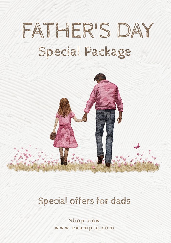 Father's day special poster template