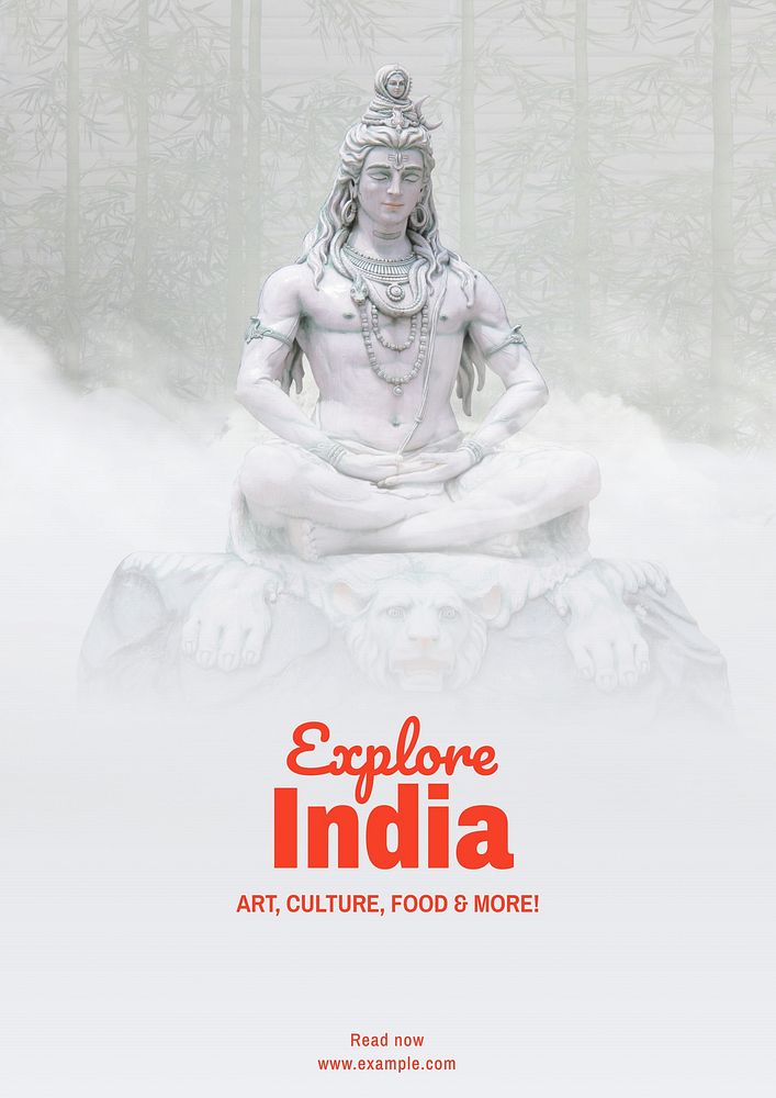 Indian art  culture poster template