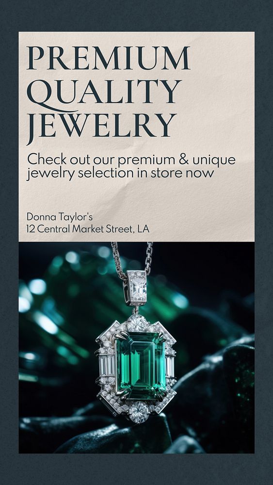 Premium jewelry Instagram story template