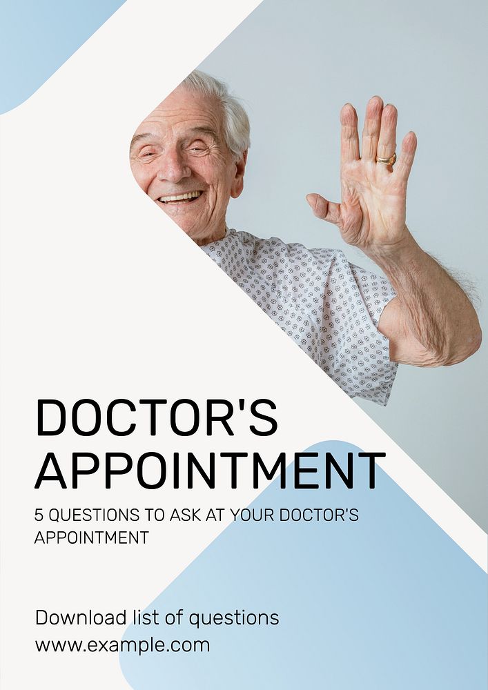 Doctor's appointment poster template