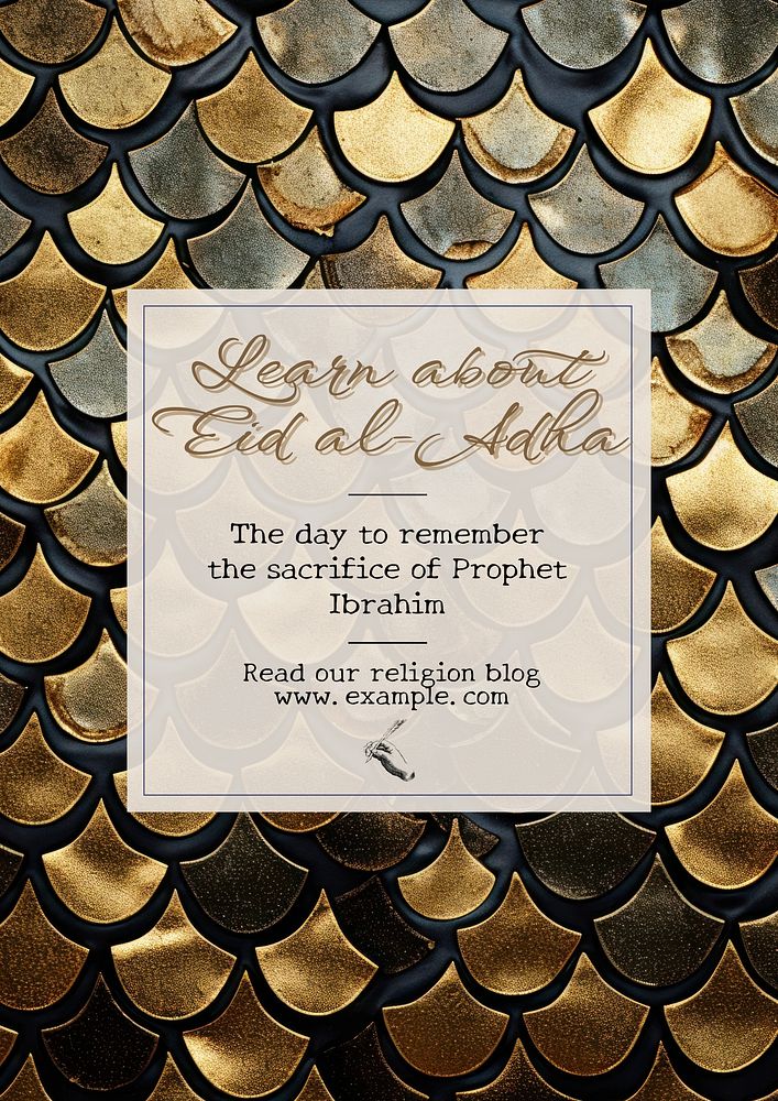 Eid al-Adha poster template