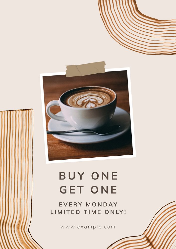 Get one free  poster template and design