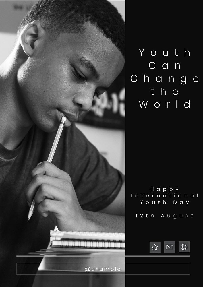 Youth day  poster template