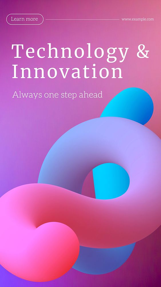 Technology & innovation Instagram story template
