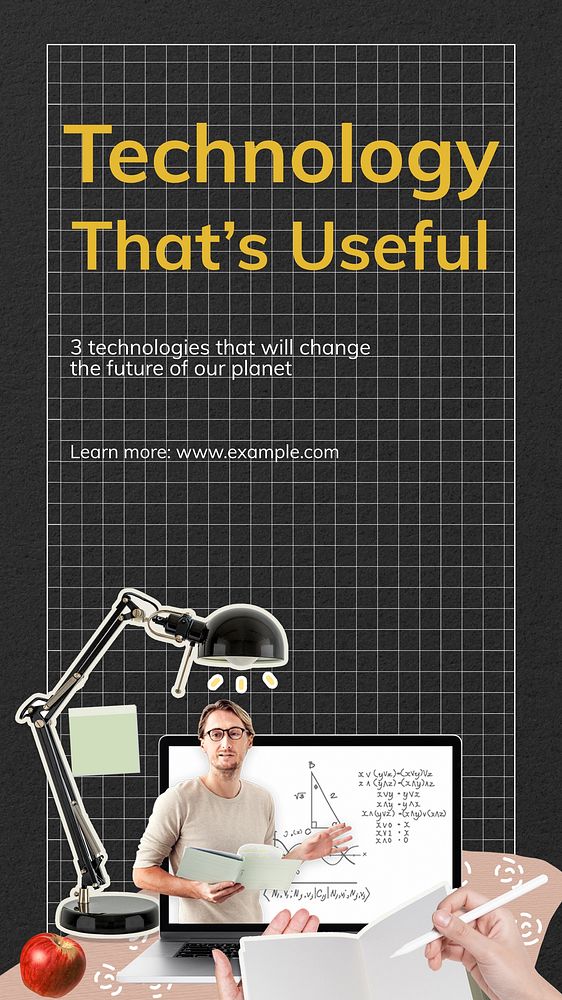 Technology thats useful  Instagram story template