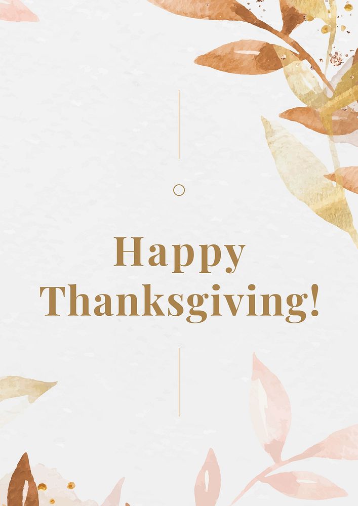 Happy thanksgiving poster template