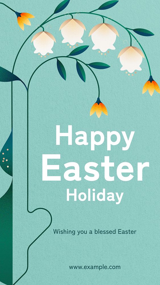 Happy Easter Instagram story template