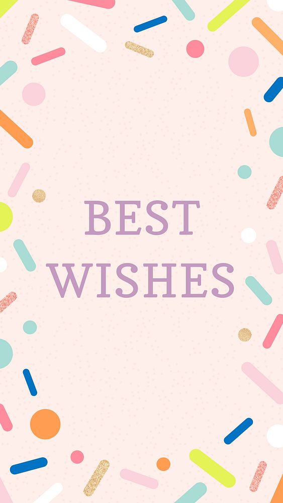 Best wishes Instagram story template