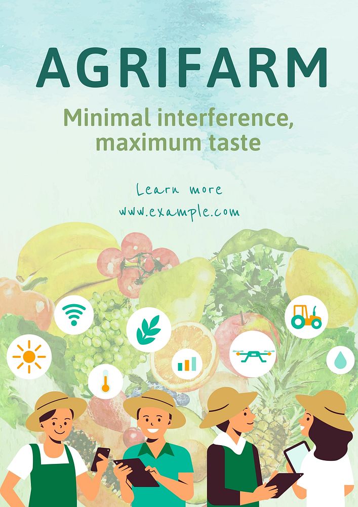 Agrifarm poster template  