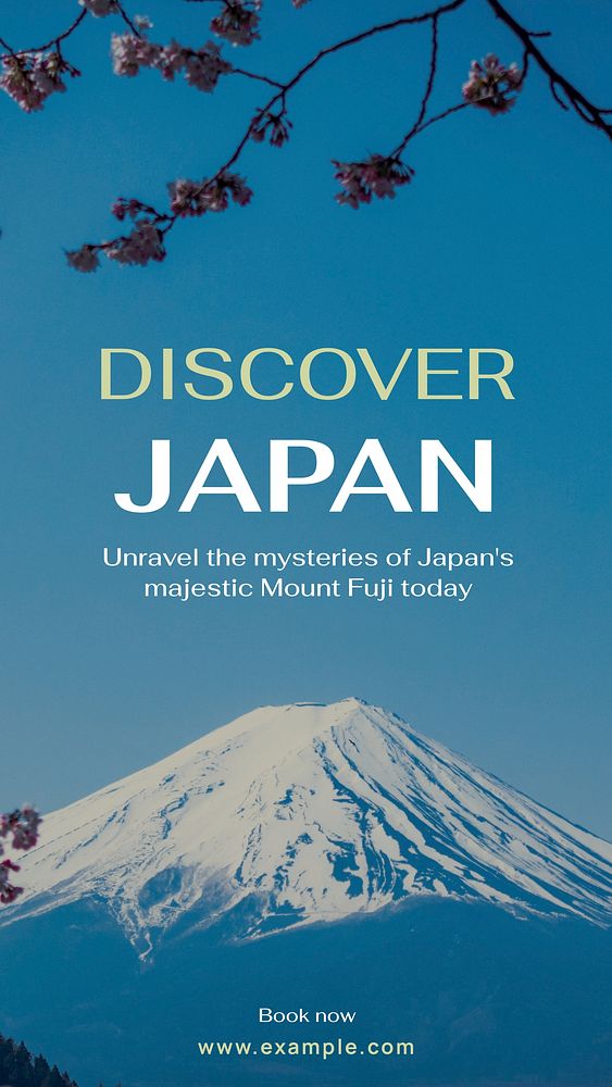 Discover Japan  Instagram story template