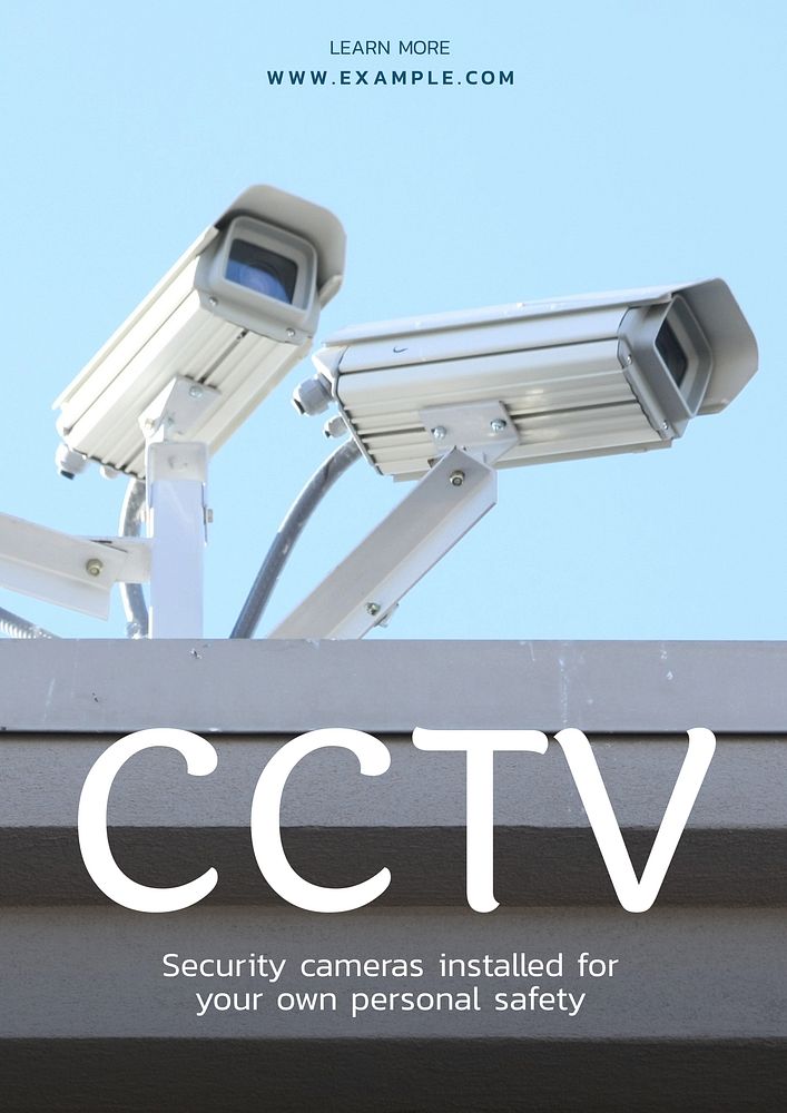 CCTV poster template
