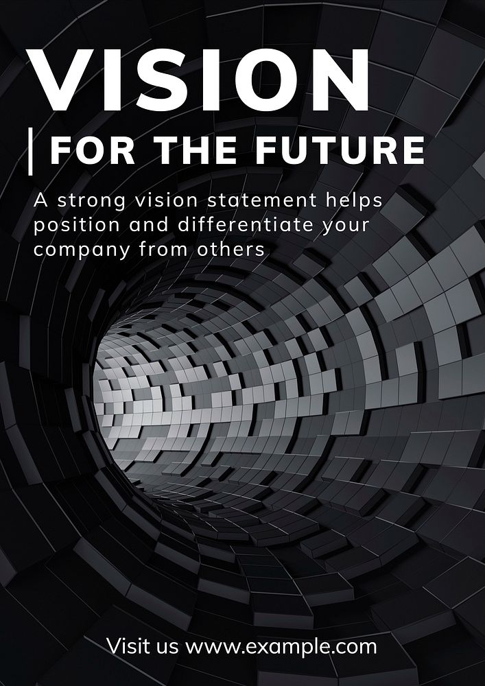 Vision for the future poster template